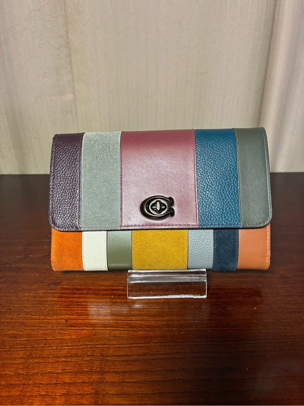 Coach Marlowe Turnlock Chain Crossbody With Patchwork NWT